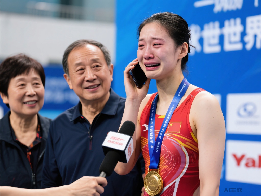 “川妹子”陈佳夺跳水世界杯冠军，赛后给父母报喜（“川妹子”陈佳勇夺跳水世界杯金牌，赛后喜讯传回家乡）